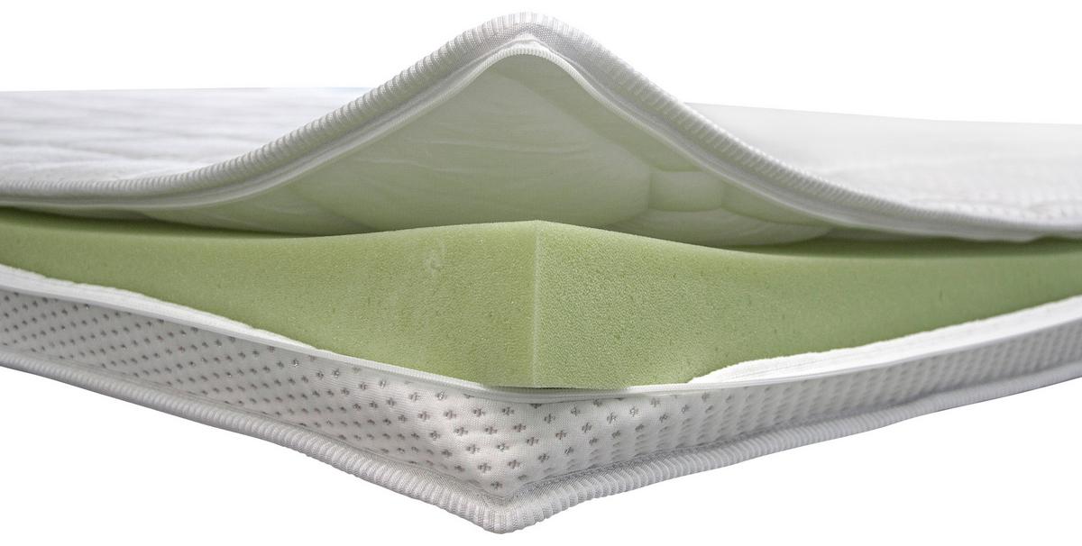 Topper 180x200 Cm Kaltschaumkern - Weiß, KONVENTIONELL, Textil (180/200cm)