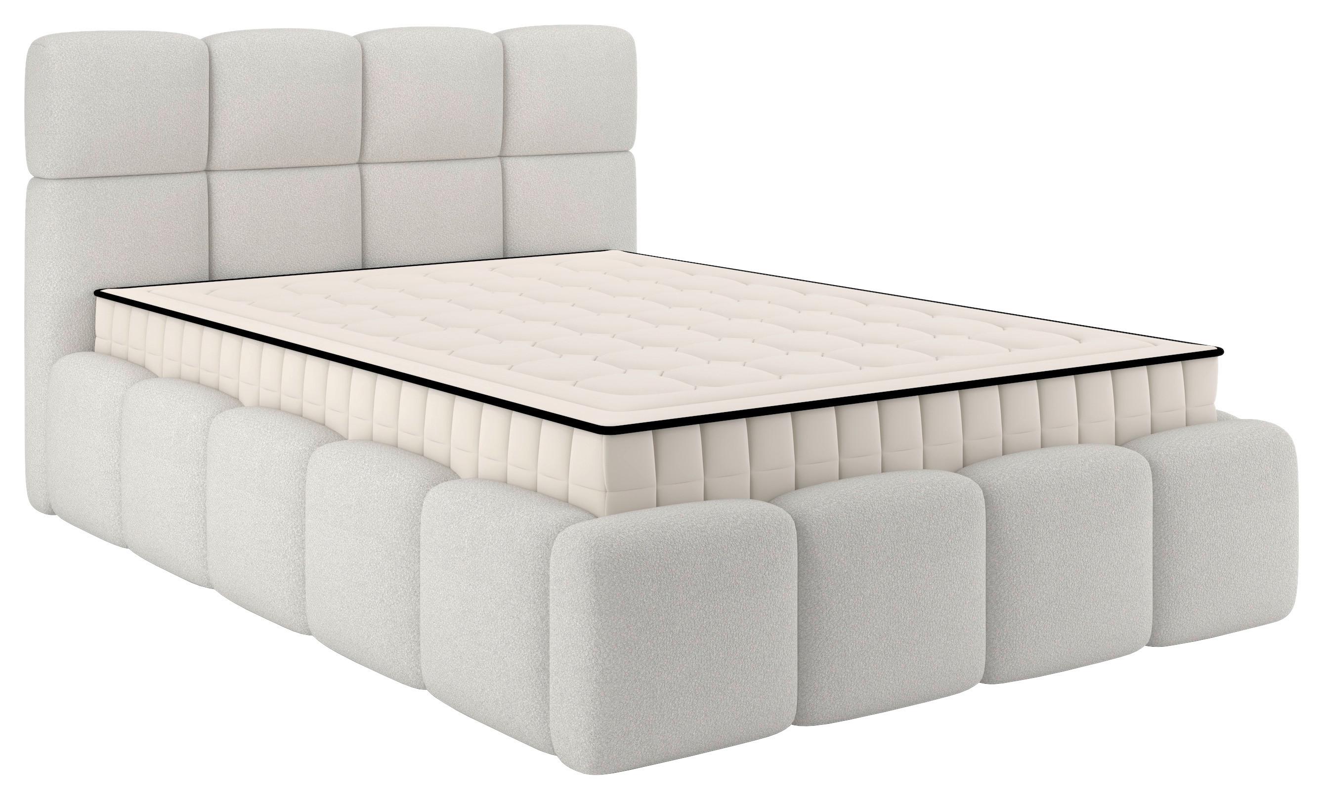 Polsterbett Cloudy M. Matratze Creme, Lf: 140x200 Cm