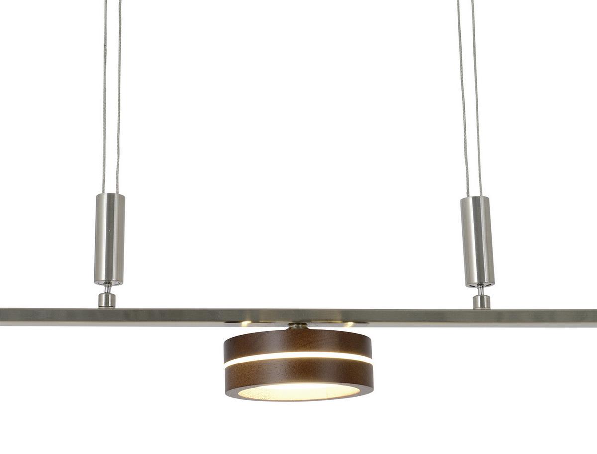 LED-Hängeleuchte Näve H: 80-150 cm 3-Flammig - Natur, Holz/Metall (75/10/80-150cm) - Näve
