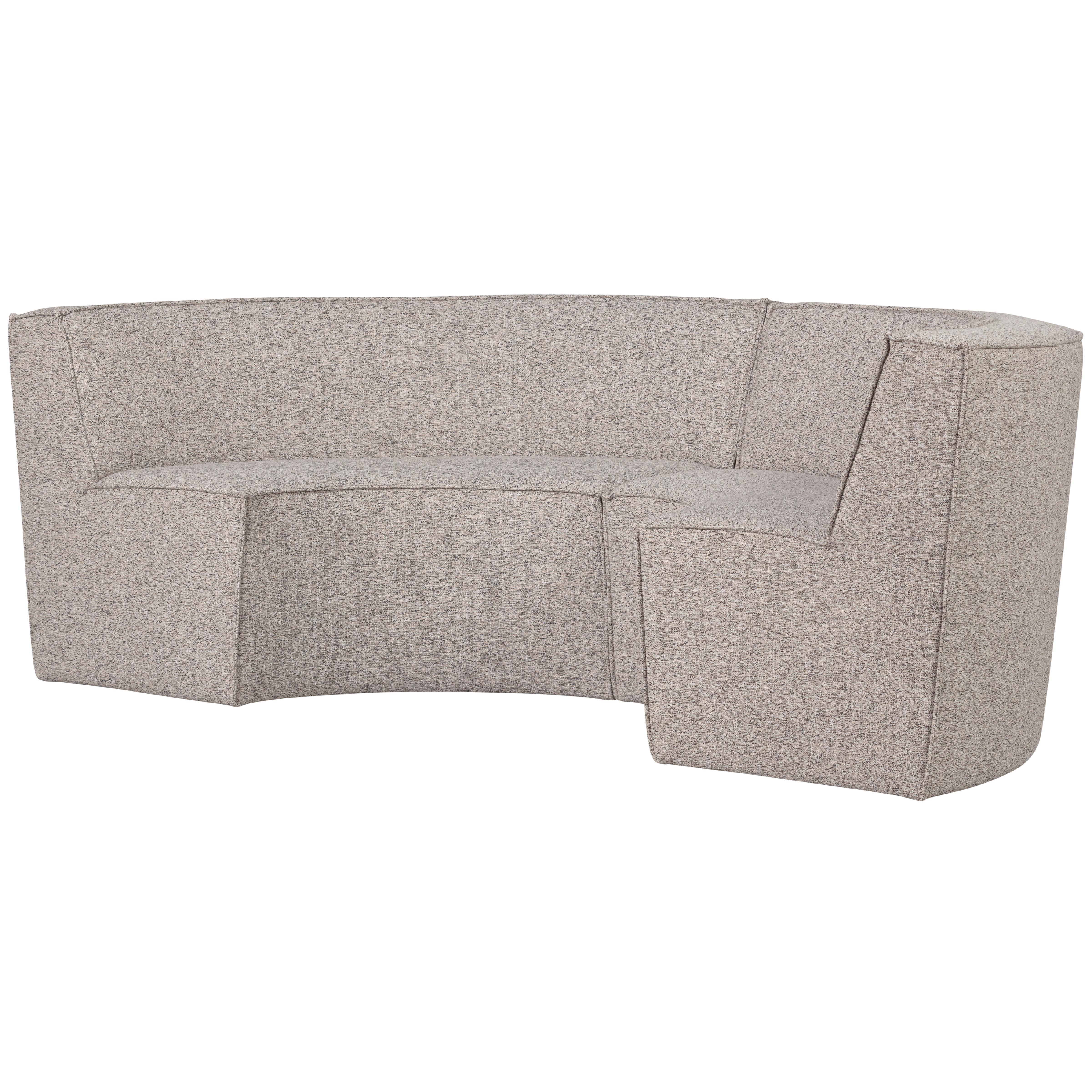 Eckbank Europa Sandfarben B: 262 Cm - Sandfarben/Schwarz, Design, Textil (262/85/131cm) - Livetastic