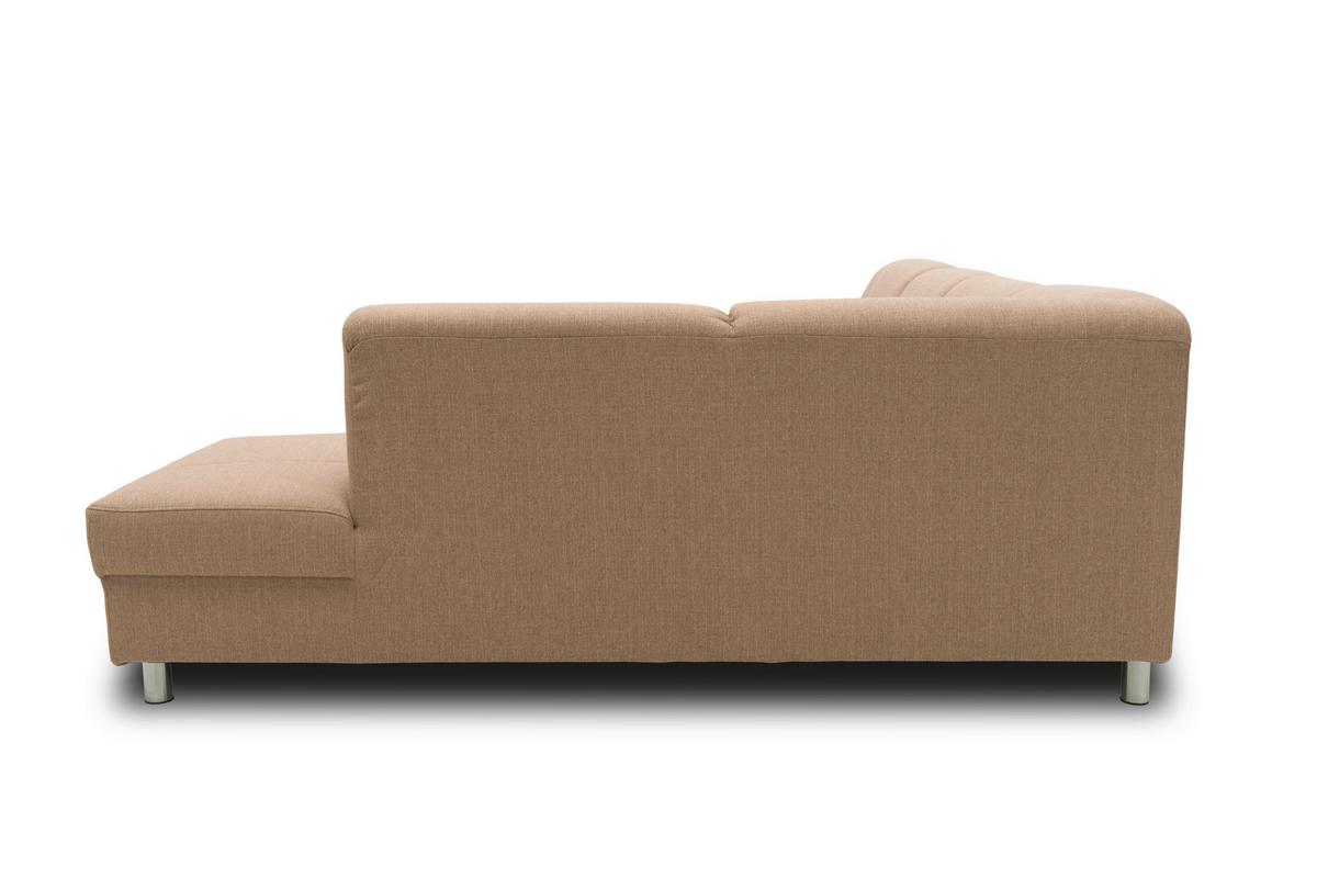 Wohnlandschaft Jamie Beige - Chromfarben/Beige, KONVENTIONELL, Textil (150/308/194cm) - MID.YOU