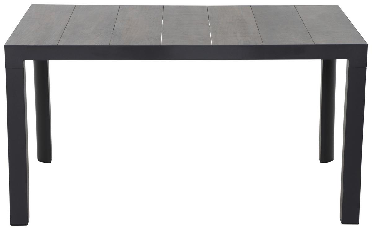 Gartengarnitur Velia 7-Teilig Metall/Textil/Keramik - Anthrazit/Schwarz, KONVENTIONELL, Keramik/Textil - Siena Garden