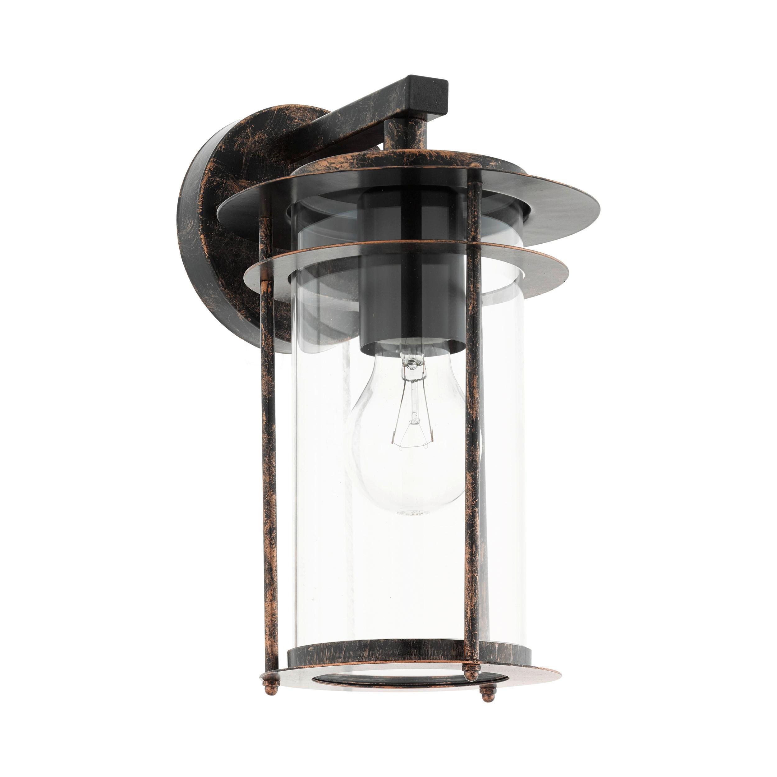 Außenleuchte Valdeo 60 Watt Metall/Glas, Wandmontage