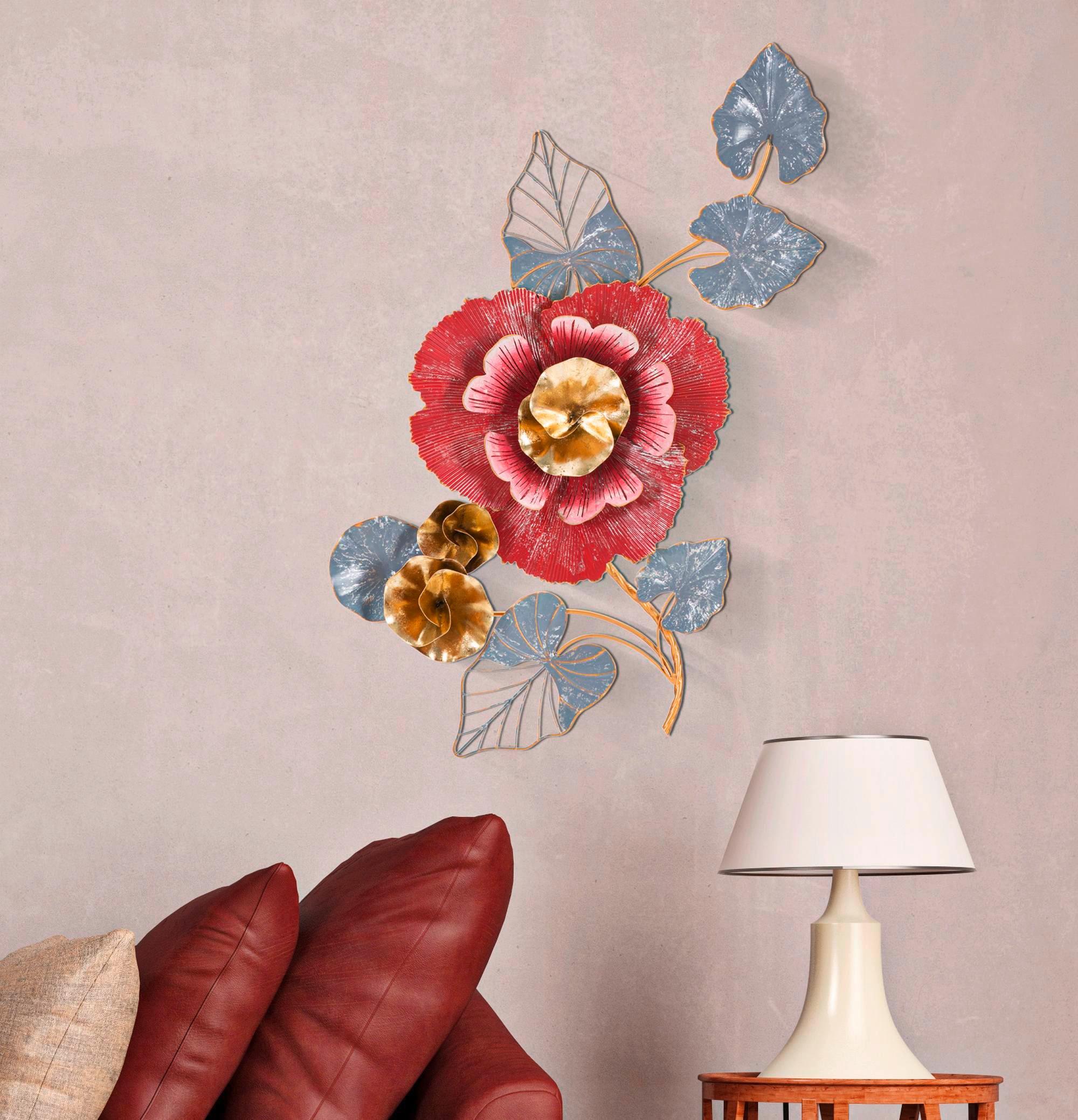 Wanddeko Lovi Gold, Grau, Rosa B: 61 cm - Goldfarben/Rosa, Basics, Metall (61/111.80/9.5cm)