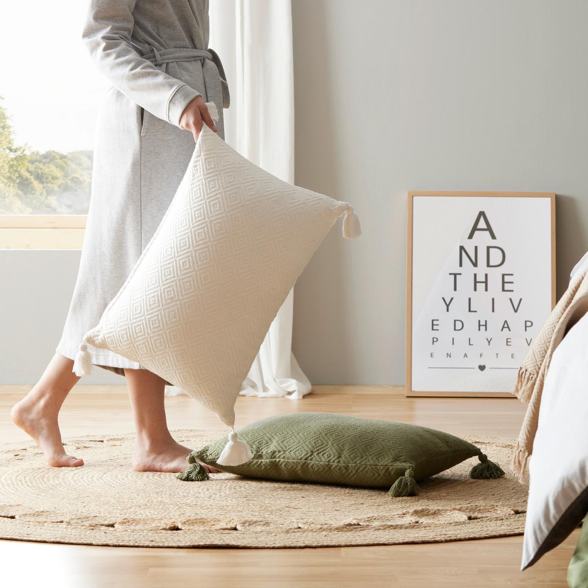 DEKORAČNÝ VANKÚŠ Frieda, 40/60cm, olivovozelená - olivovozelená, Modern, textil (40/60cm) - Modern Living