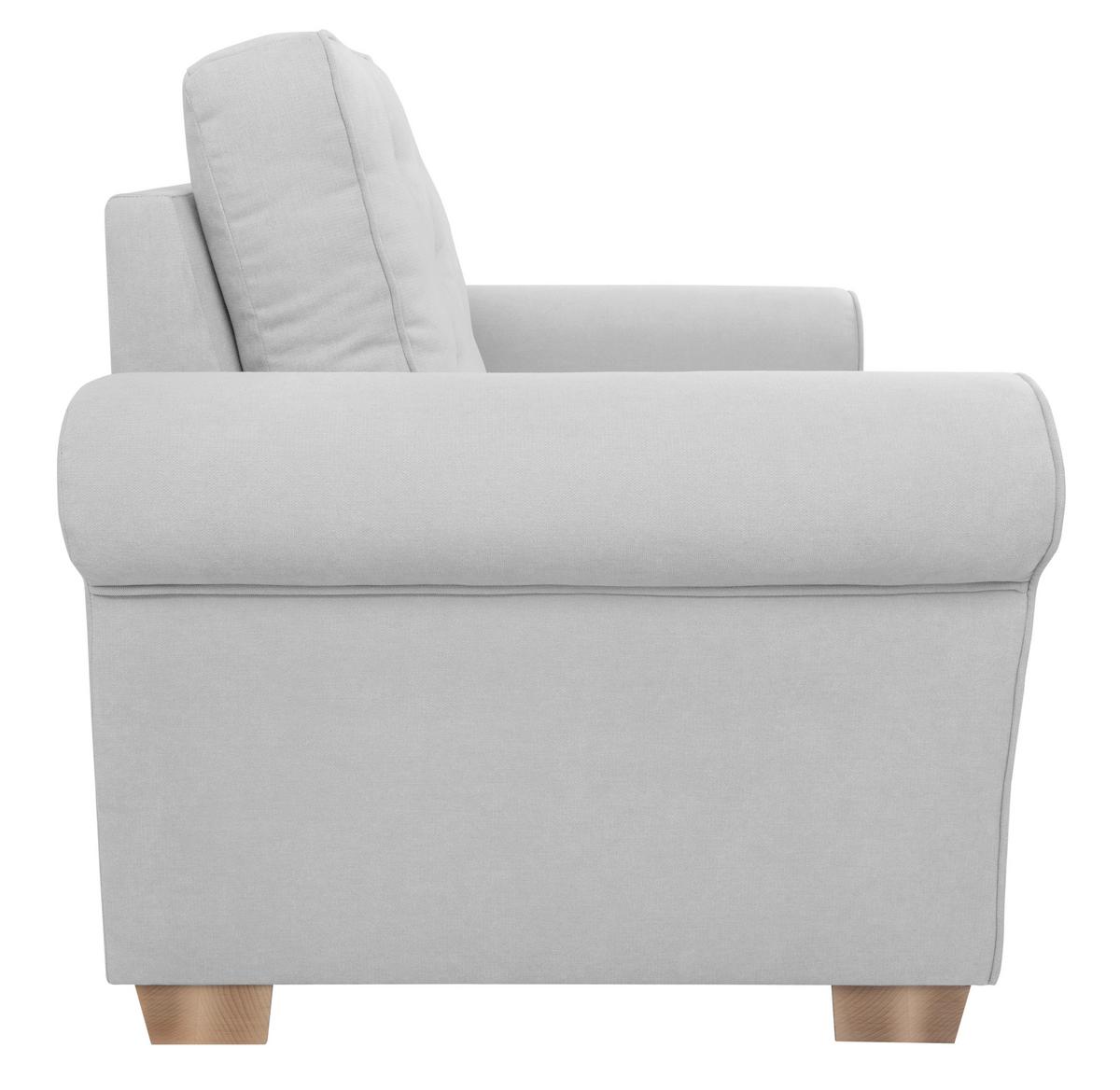 Sessel Arles, Hellgrau 20 B: 93 Cm - Buchefarben/Hellgrau, Design, Textil (93/89/82cm) - MID.YOU