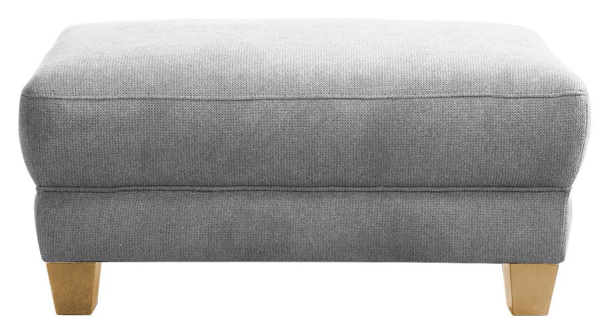 Hocker Gotland silberfarben, 101x45x66 cm - Silberfarben/Naturfarben, KONVENTIONELL, Textil (101/45/66cm) - Sit & More