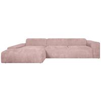 ECKSOFA Hannah Rosa 170x343 cm - Schwarz/Rosa, Design, Textil (170/343cm) - MID.YOU