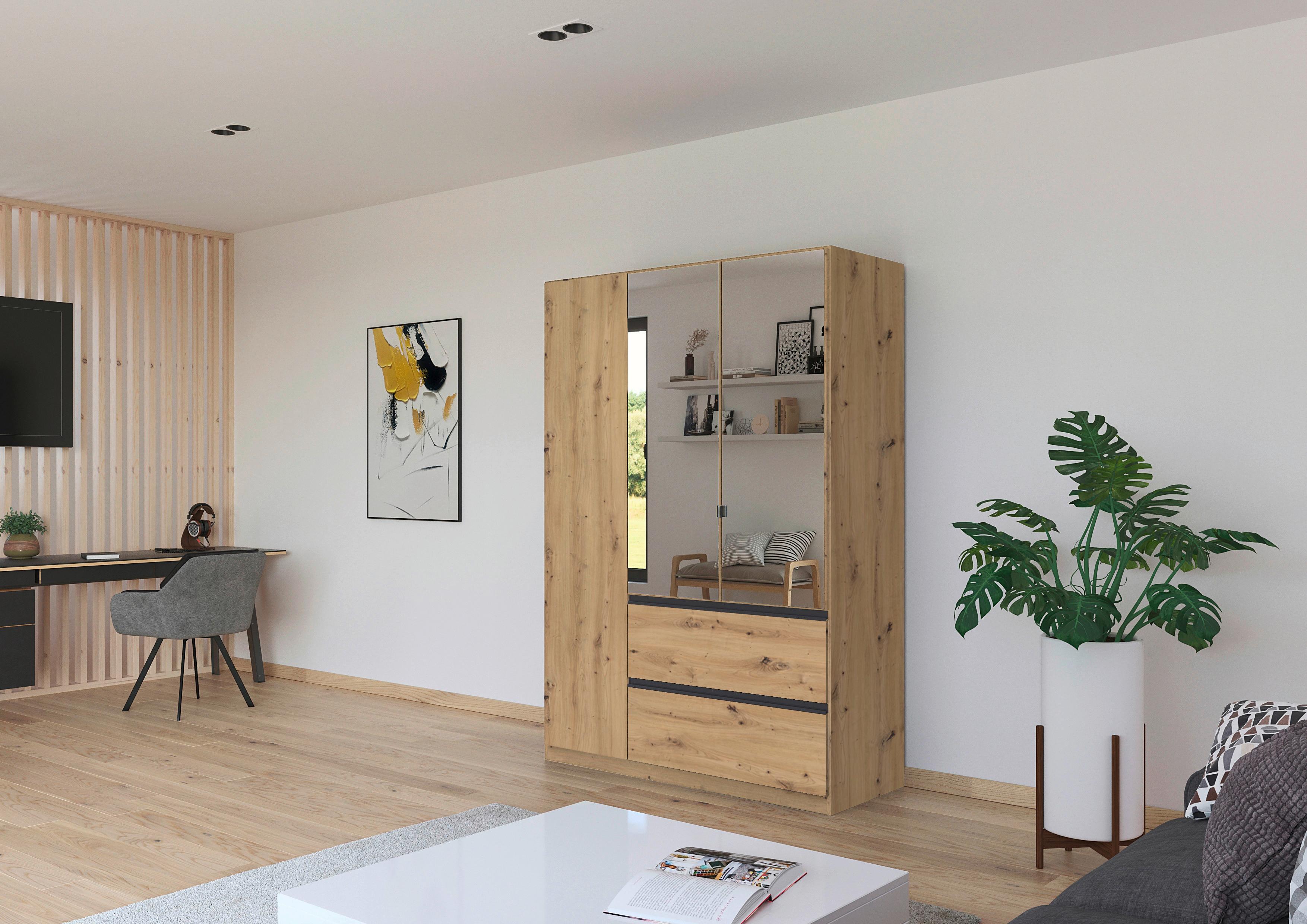 Drehtürenschrank Costa Eiche Artisan Dekor