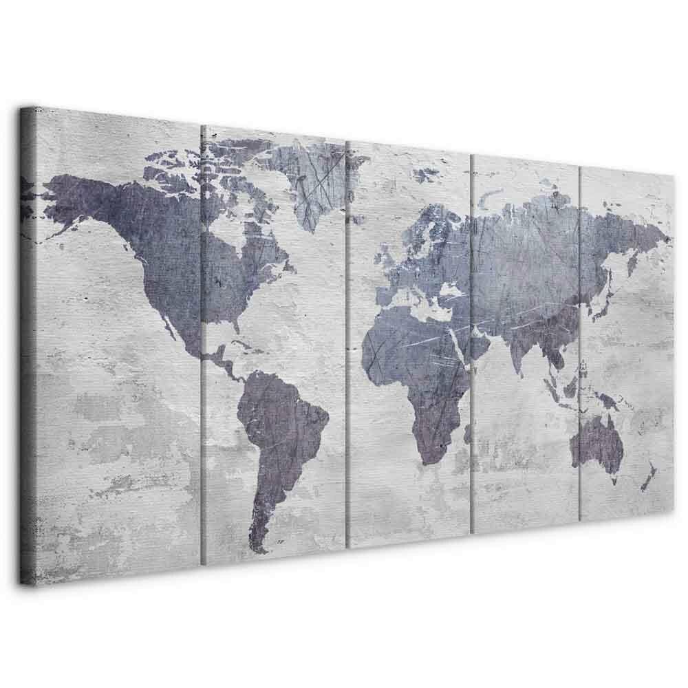 Leinwandbild Grau Dunkelgrau B: 200 cm