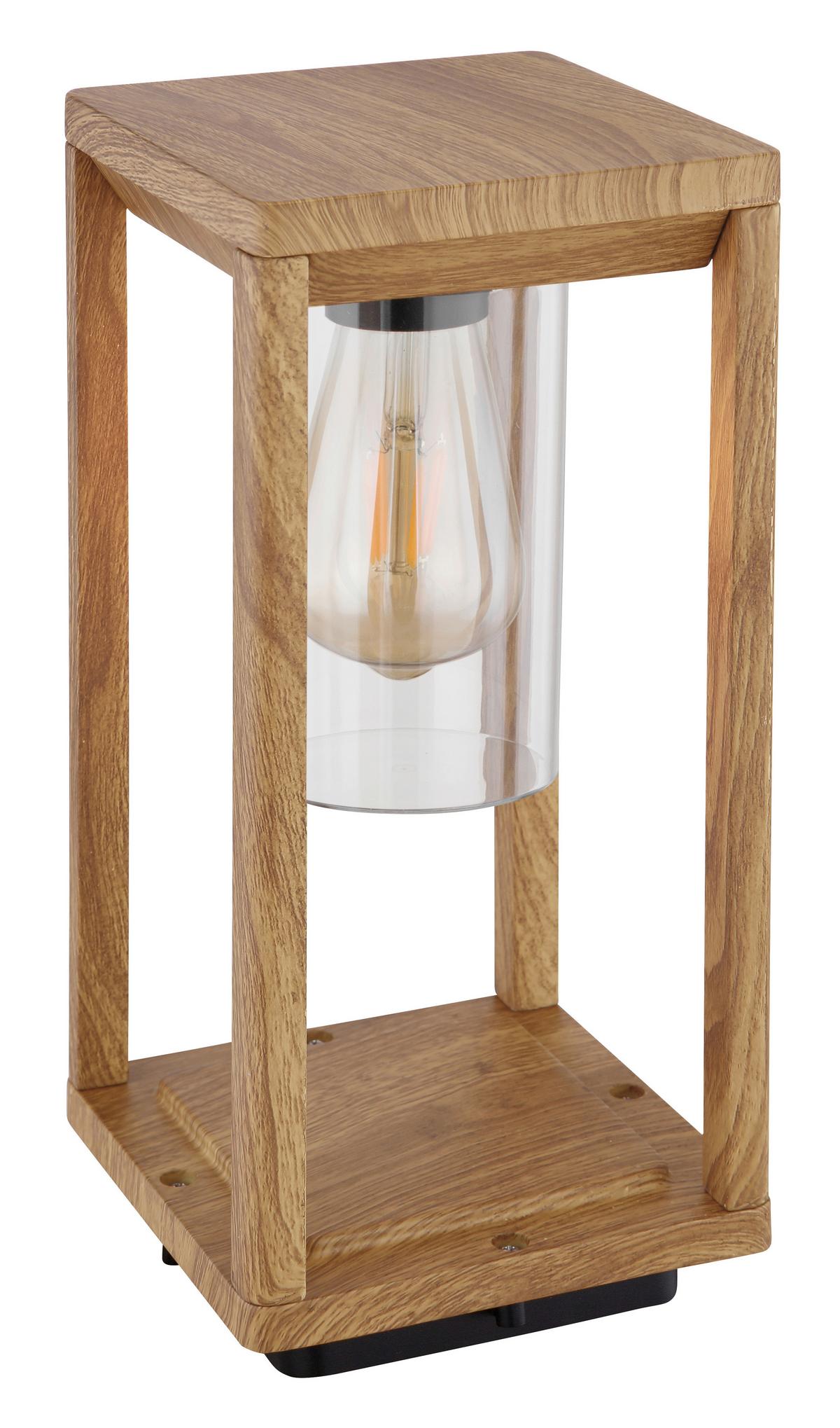 Außenleuchte Candela 1x 15 W E27 - Klar/Naturfarben, Basics, Kunststoff/Metall (15/15/35cm) - Globo
