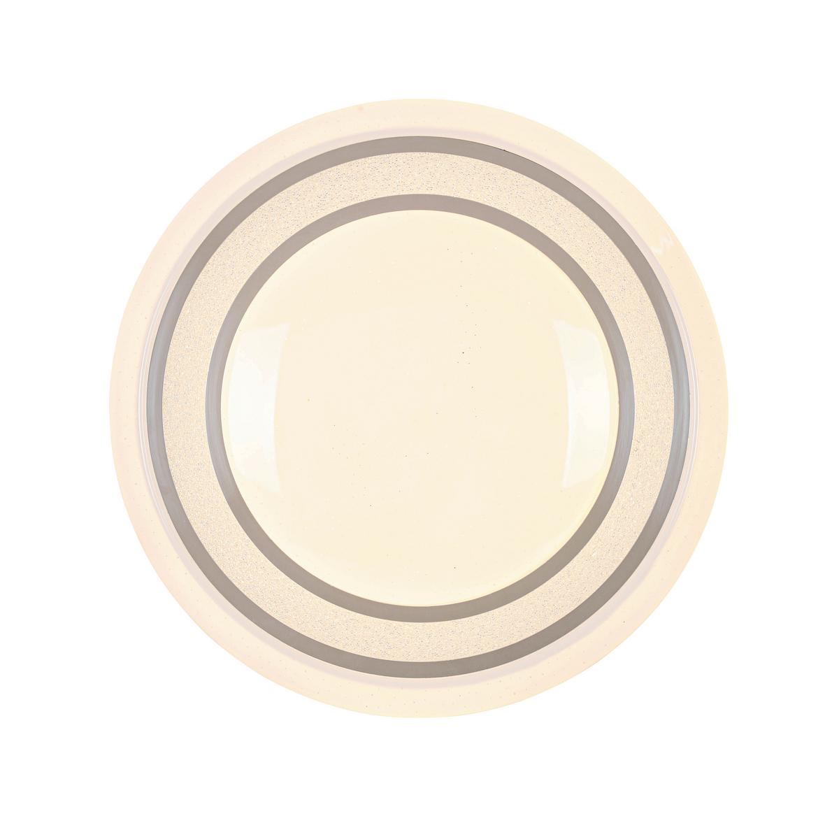 STROPNÍ LED SVÍTIDLO GIESBERT - bílá/barvy chromu, Moderní, kov/plast (55/8cm) - Premium Living