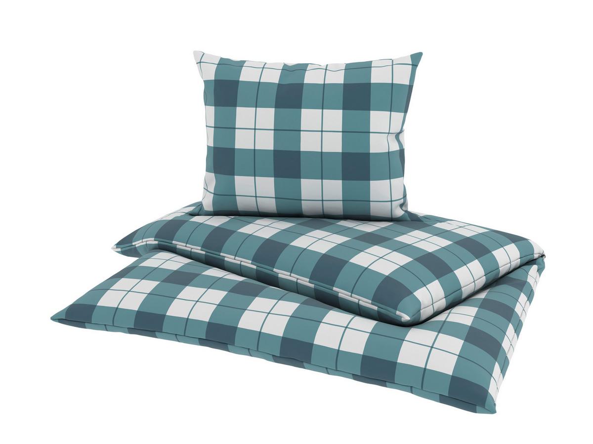 Bettwäsche Lund - Blau, MODERN, Textil - Luca Bessoni