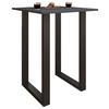 Bartisch Xona B 80x50 - Anthrazit/Schwarz, KONVENTIONELL, Holzwerkstoff/Metall (80/50/102cm)