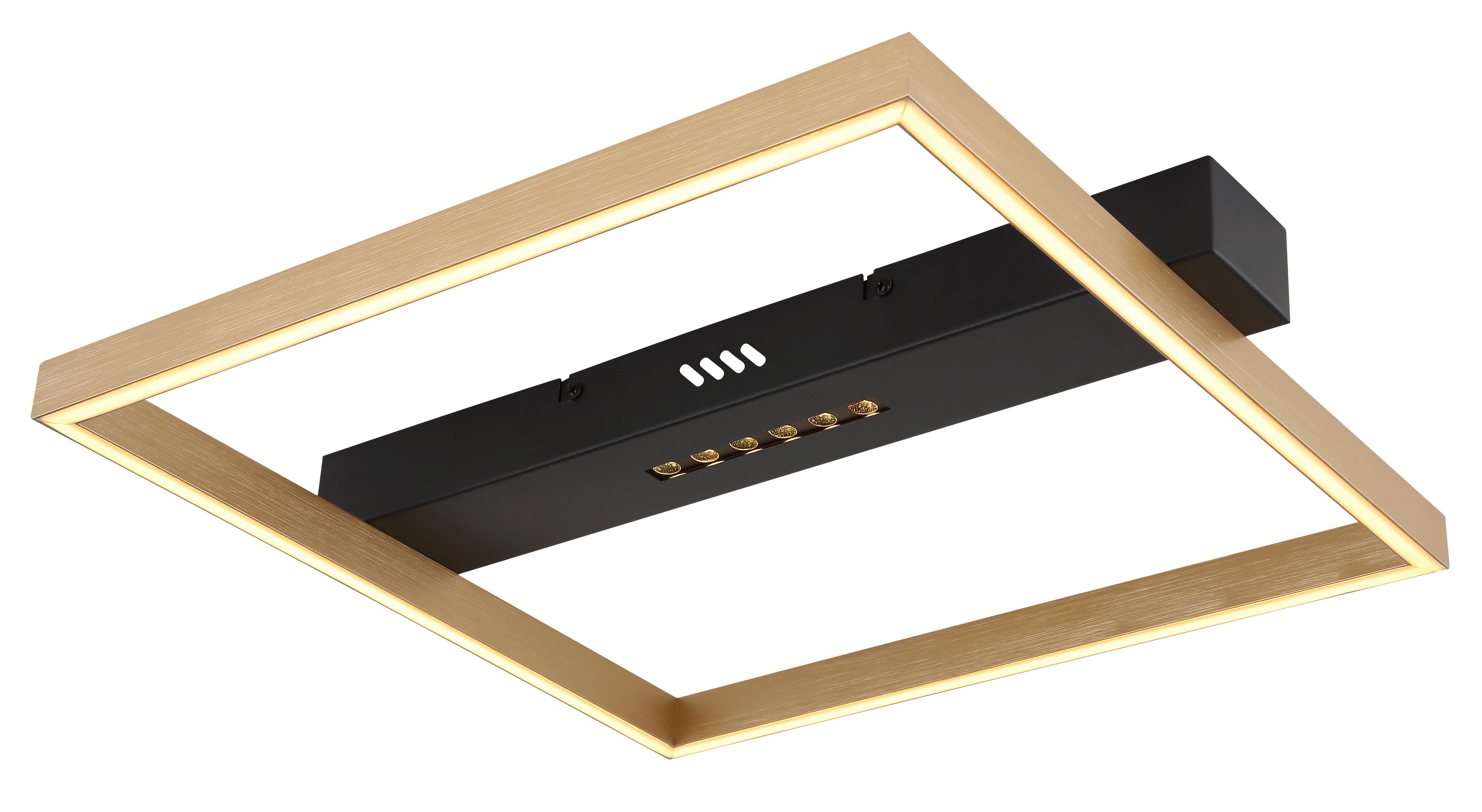LED-Deckenleuchte 48461-21 - Goldfarben/Schwarz, Design, Kunststoff/Metall (43/39,2/6,9cm) - Globo