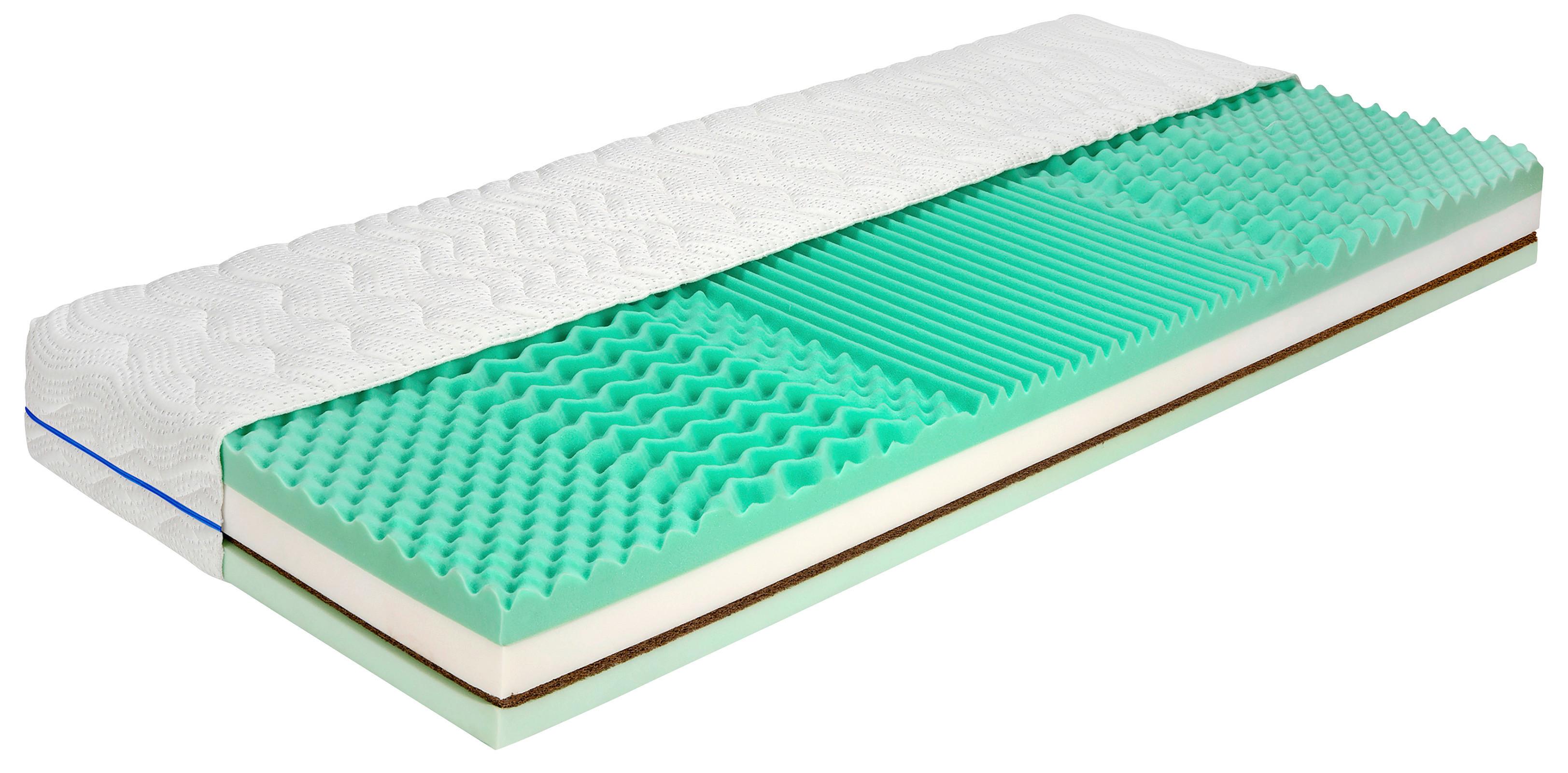 Matrac Viva Kokos 90x200cm, H2/ H3 - biela/strieborná, Modern, textil (90/200cm) - Primatex