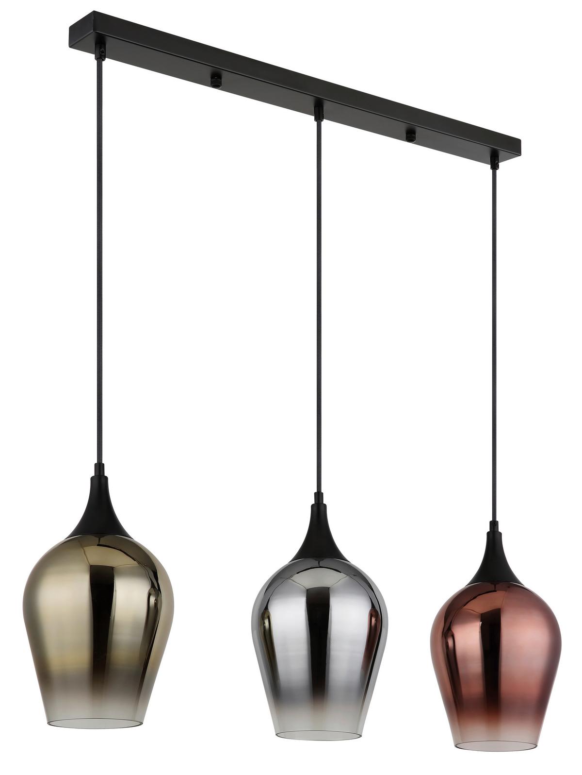 Hängeleuchte 155520-3h - Klar, KONVENTIONELL, Glas/Metall (83/18/120cm) - Globo