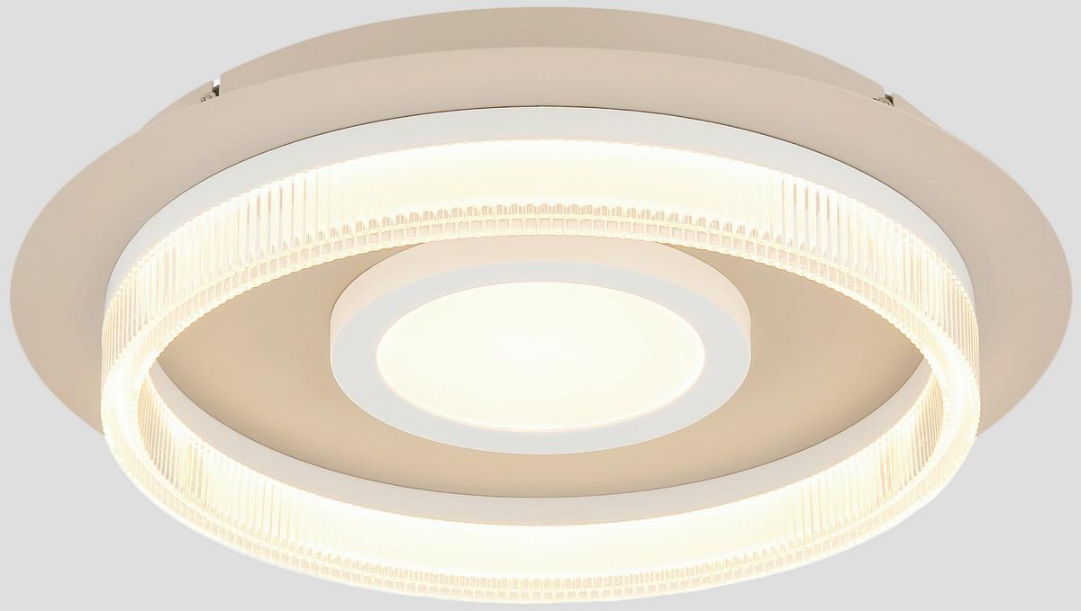 Led Mennyezeti Lámpa Charlen - áttetsző/homokszínű, Basics, műanyag/fém (40/8,5cm) - Luca Bessoni