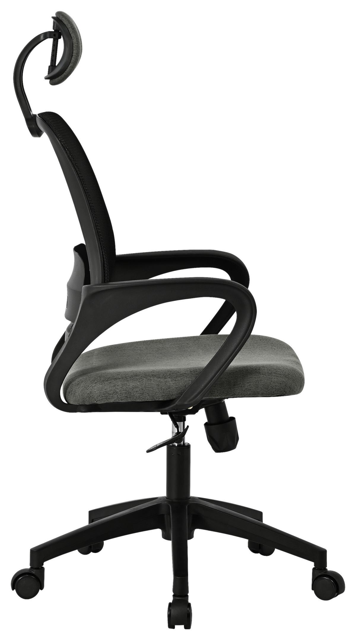 Drehstuhl Billy 2 Grau/schwarz B: 67 Cm - Schwarz/Grau, MODERN, Kunststoff/Textil (67/121/66cm)