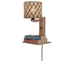 WANDLEUCHTE JAVA/W1/N/1815/BN - Naturfarben, Trend (30/22/52cm) - Good & Mojo