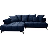 LARGO, ľavá, tmavomodrá, potreba šírky dverí 90 cm - čierna/tmavomodrá, Modern, kov/textil (184/262cm)