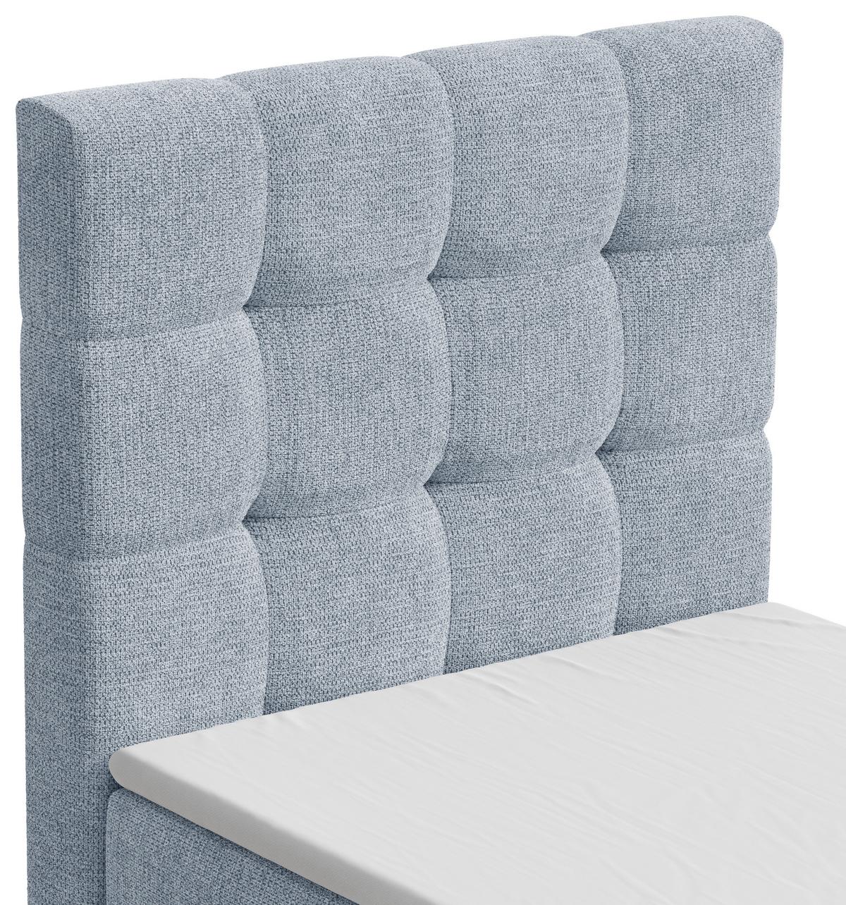 BOXBETT Oslo Blau 90x200cm - Blau, MODERN, Holz/Kunststoff (90/200cm) - MID.YOU