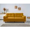 Schlafsofa Noret, Gelb B: 222 cm - Gelb/Buchefarben, Design, Textil (222/93/99cm) - MID.YOU