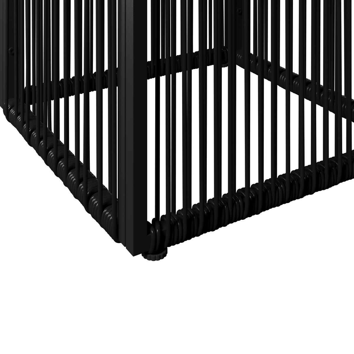 ZÁHRADNÝ PRÍRUČNÝ STOLÍK TRACY - čierna, Modern, kov/plast (55/47/55cm) - Bessagi Garden