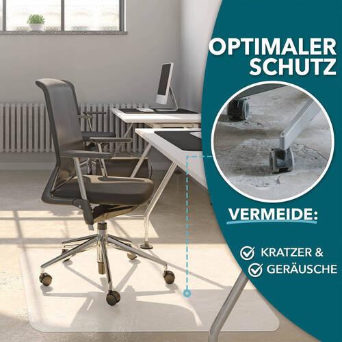 Schutzt Fußboden Transparent Bodenschutzmatte 90x120cm - Transparent, Basics, Kunststoff (90/120cm)