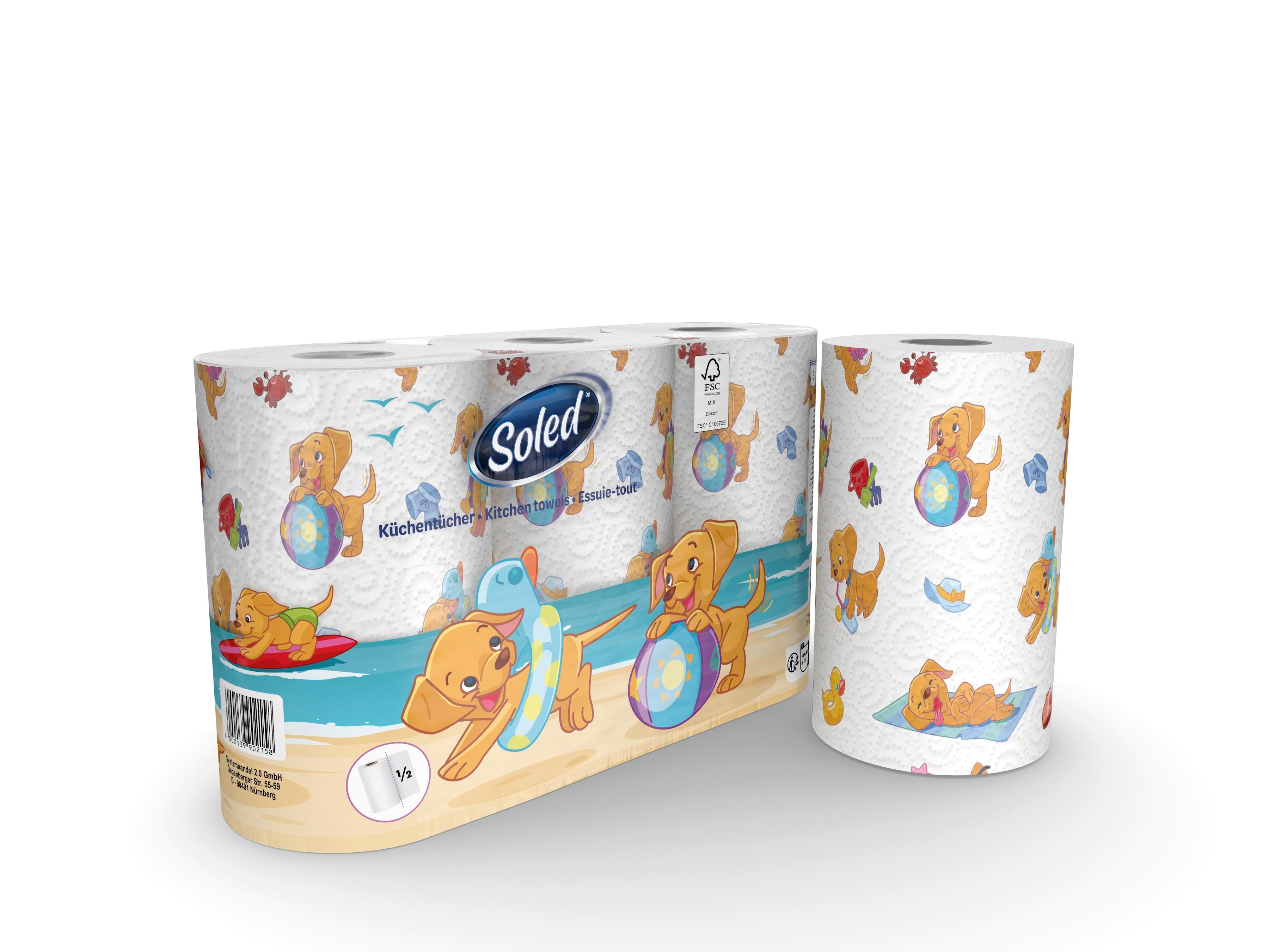 Küchenrolle Sommeredition Dog - Basics, Papier (36/12/22,5cm)