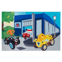 Kinderteppich Autos Multicolor Bobby Car 100x160 Cm - Blau/Rot, Trend, Textil (100/160cm)