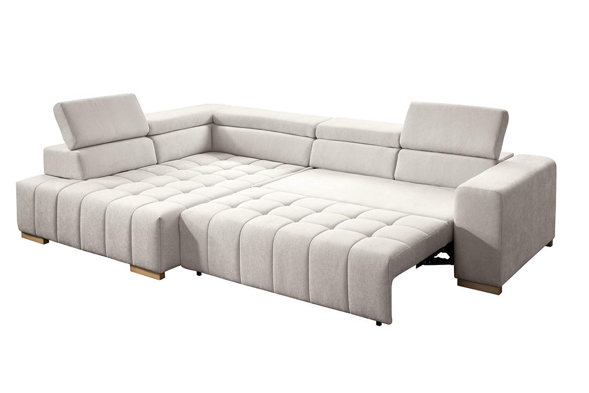 Ecksofa Elias Neu Creme S: 201x307 cm - Creme/Naturfarben, Design, Textil (201/307cm) - Livetastic