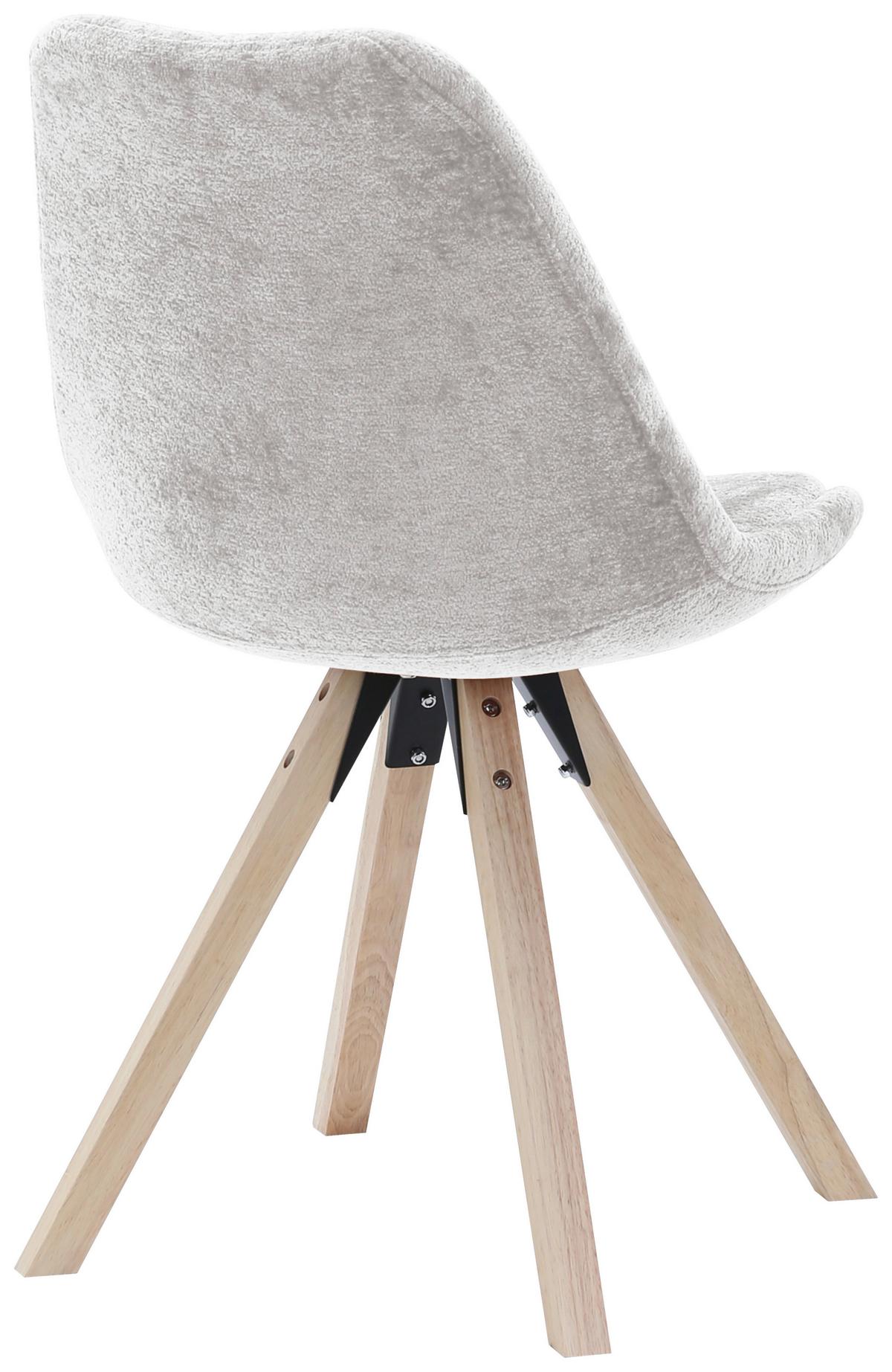 Židle Lilly 2 béžová látka - přírodní barvy/béžová, Moderní, dřevo/textil (49/85/57cm) - Mömax