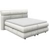 Boxspringbett Carmelo Creme 180x200 cm - Creme/Schwarz, Trend, Textil (180/200cm)