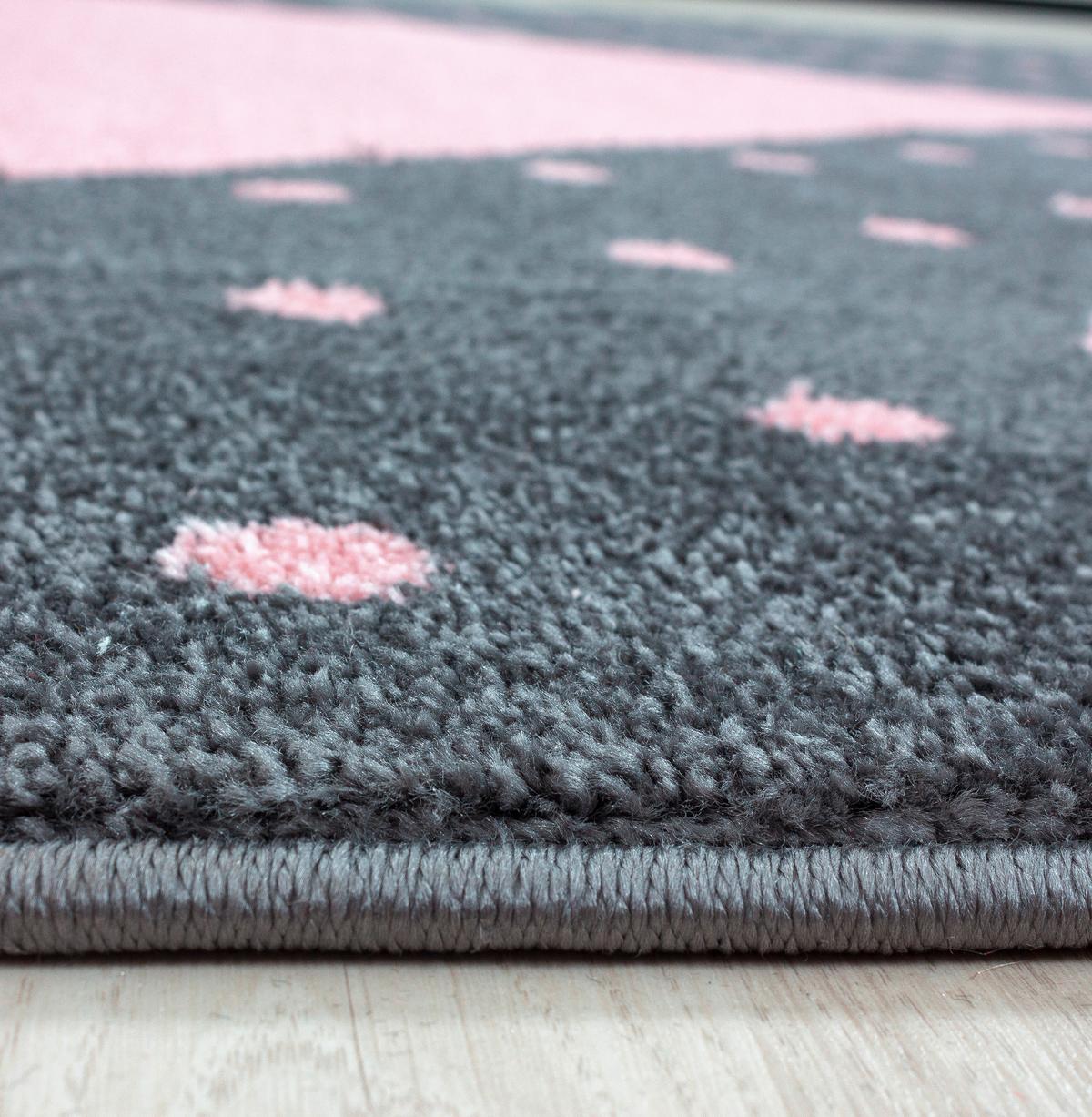 Dětský koberec SRDCE 140x200cm - pink, Trend, textil (140/200cm) - Ben'n'jen