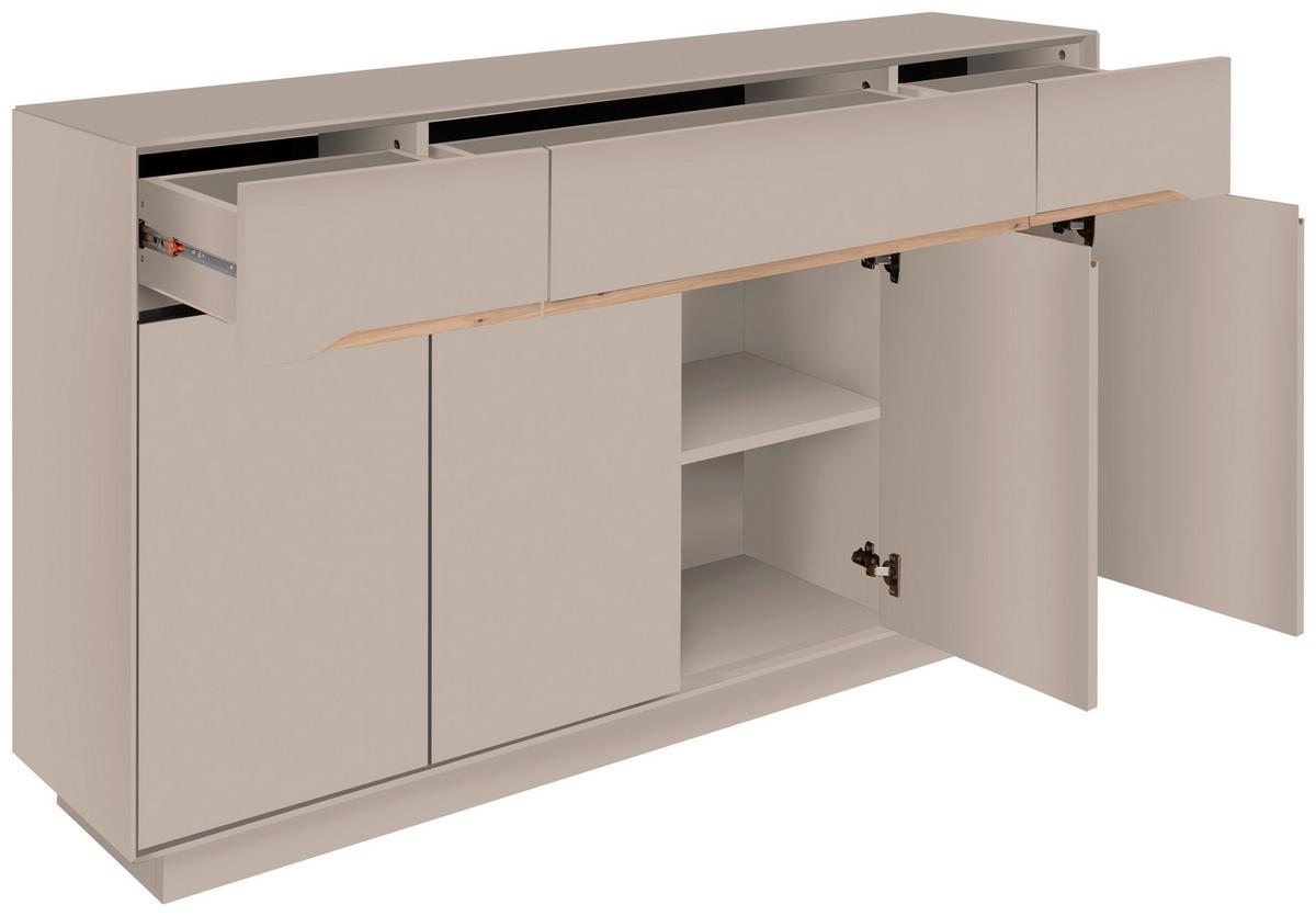 Sideboard Meran Sand B: 160 cm - Trend, Holzwerkstoff (160/90/37,5cm)