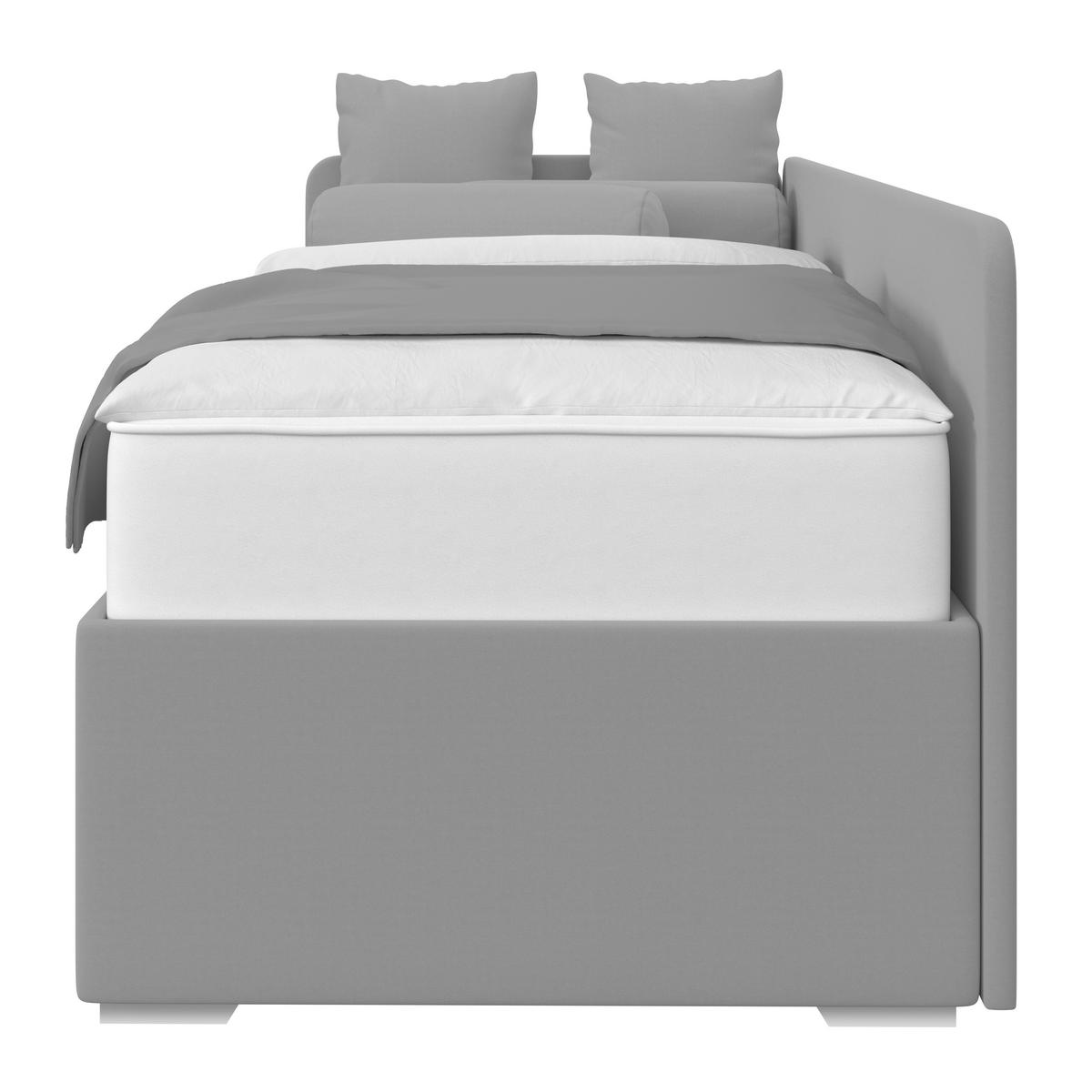 Polsterbett Remi - Chromfarben/Dunkelblau, MODERN, Holz/Textil (90/200cm)