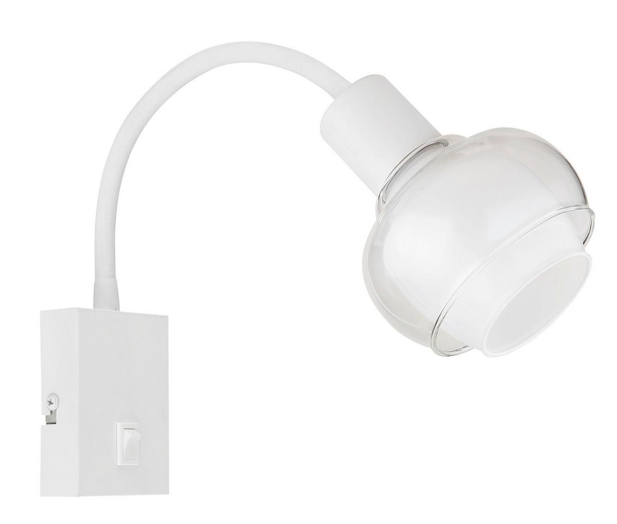 Wandleuchte 54309ww - Klar/Opal, Design, Glas/Kunststoff (10,5/35,5/46,5cm) - Globo