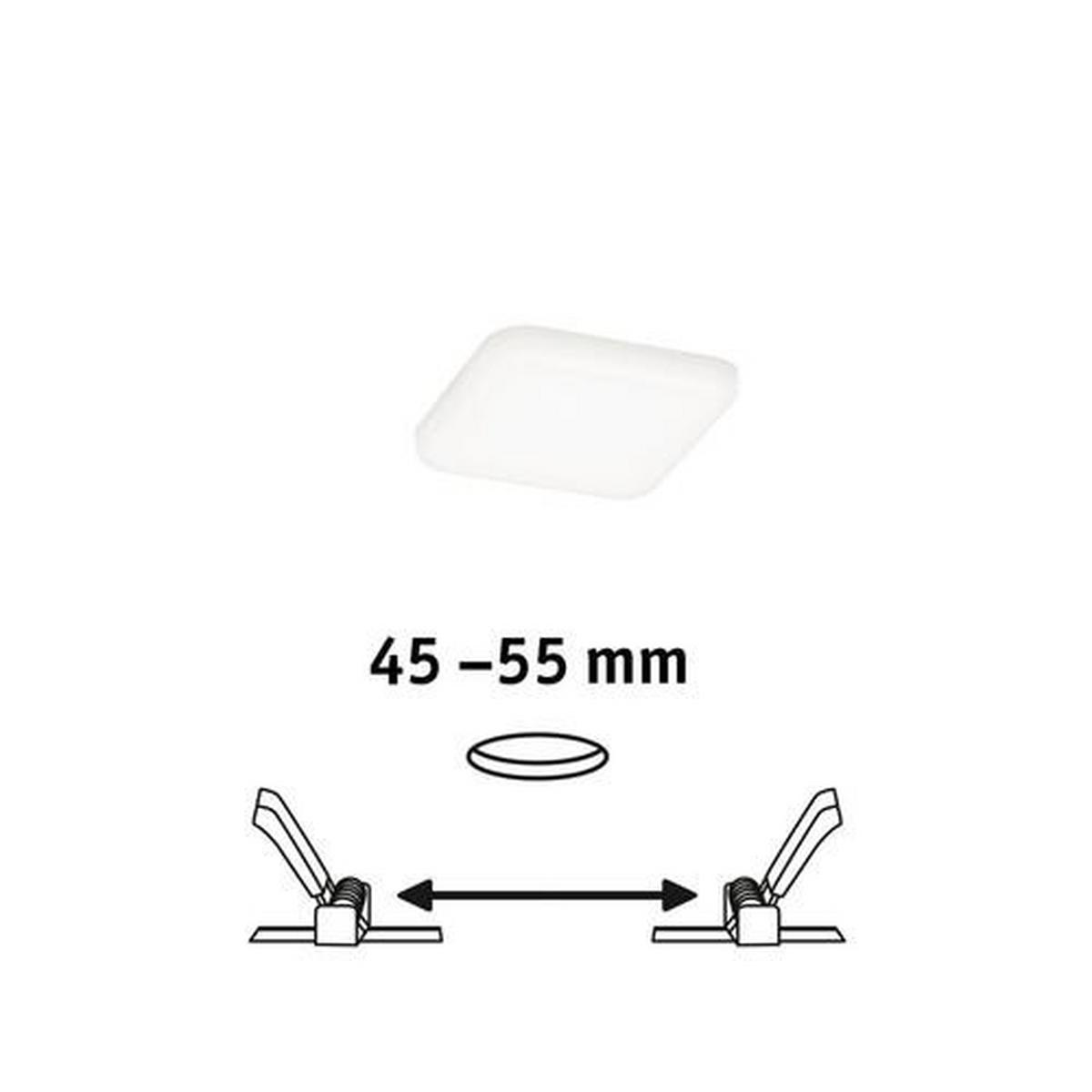 LED-Paneel L: 7,5 cm 92396 - Weiß, LIFESTYLE, Kunststoff (7,5/7,5/1cm) - Paulmann