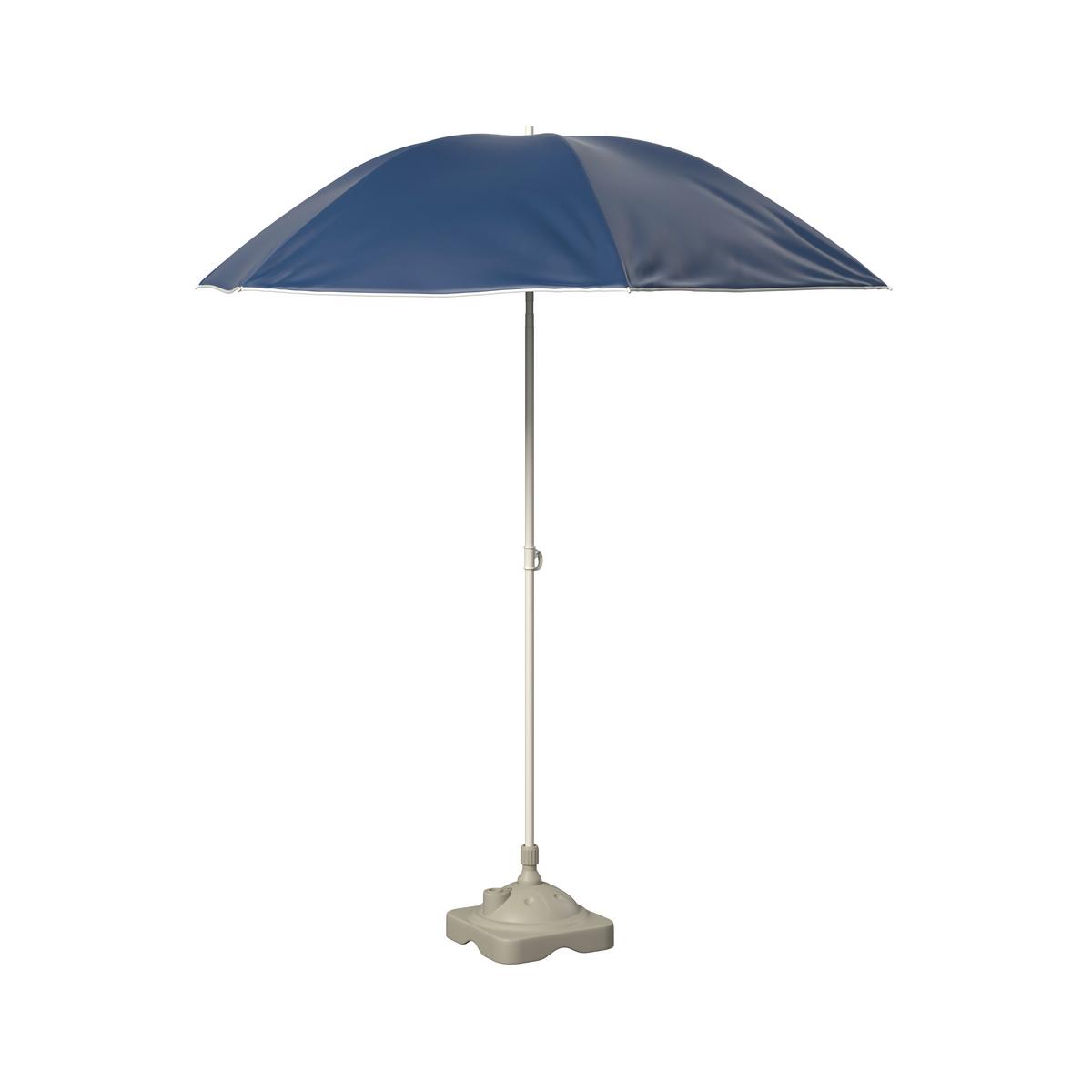 Sonnenschirm Laura - Dunkelblau, MODERN, Textil (160cm) - Ondega