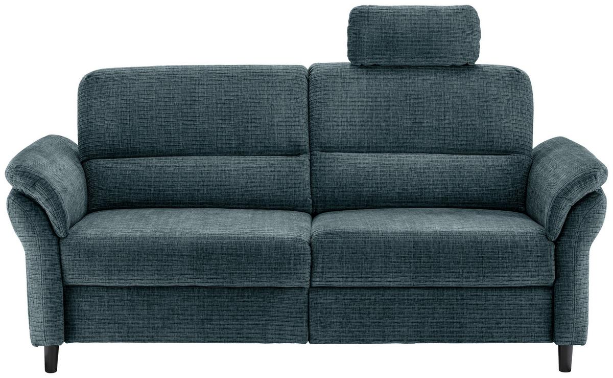 3-Sitzer-Sofa Cavoli, Blau R B: 192 cm - Blau/Schwarz, MODERN, Textil (192/90/89cm) - Livetastic