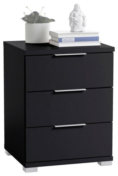 Nachtkästchen Schwarz H: 61 cm