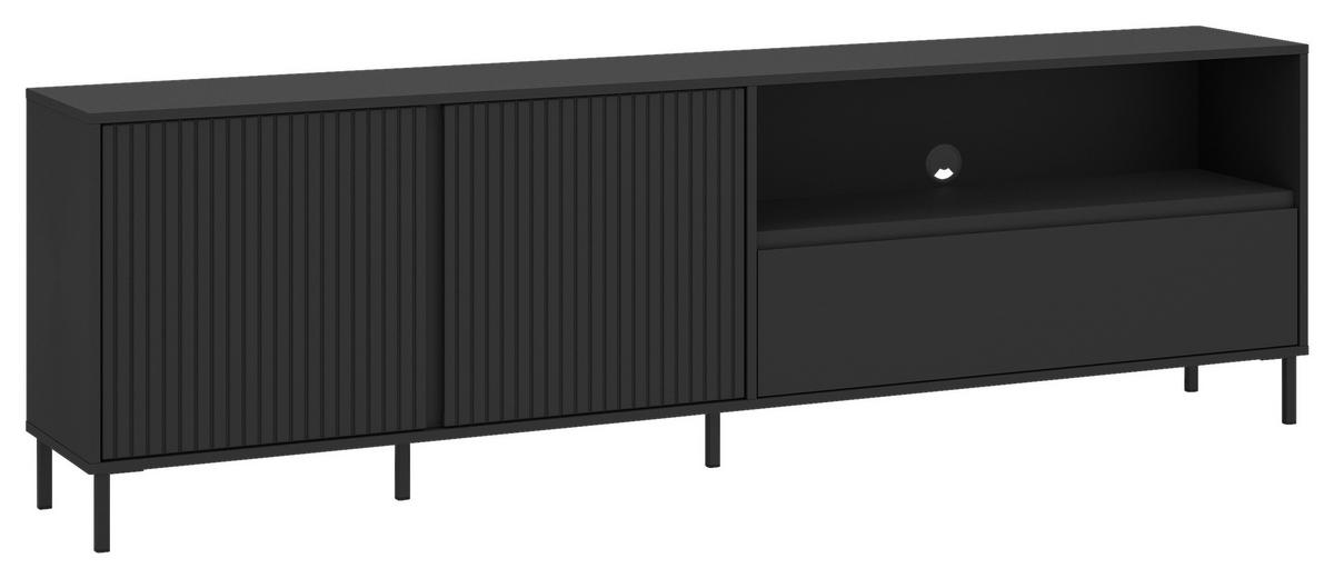 Tv-element Avenale Anthrazit B: 207, Cm - Anthrazit/Schwarz, Trend, Holzwerkstoff (207,8/65,4/40cm)