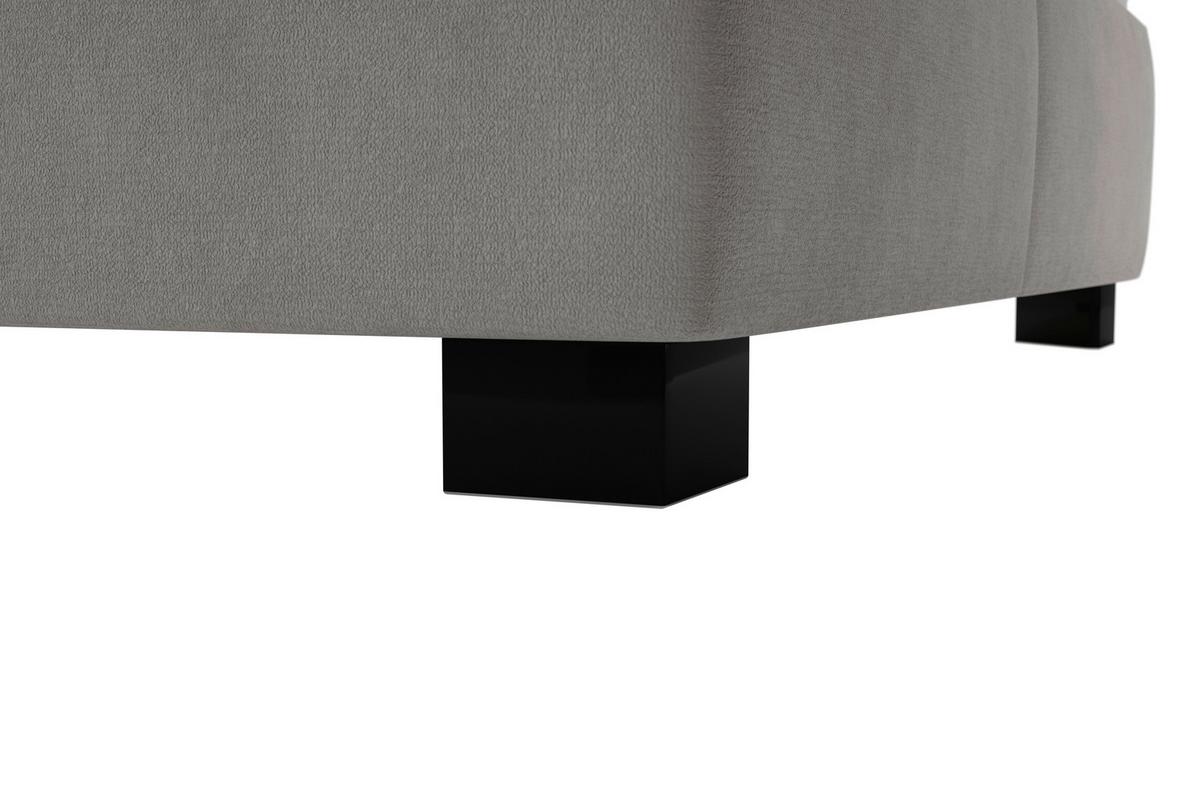 Čalúnená posteľ FERAMA 180x200 cm, krémová - čierna/krémová, Modern, drevo/textil (180/200cm)