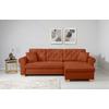 Ecksofa Arles Terracotta 39 S: 266x161 Cm - Buchefarben/Terracotta, Design, Textil (266/161cm) - MID.YOU
