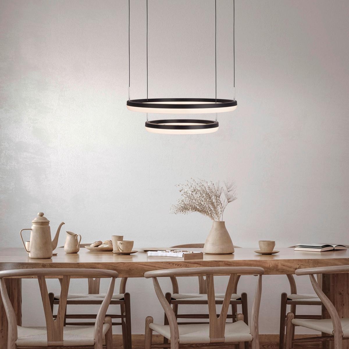 LED-Pendelleuchte 7096922 Circulo - Weiß, KONVENTIONELL, Metall (60/150cm) - Näve