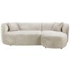 Ecksofa Flick Weiß/Schwarz, 264 cm - Schwarz/Weiß, Design, Textil (264/143cm) - MID.YOU