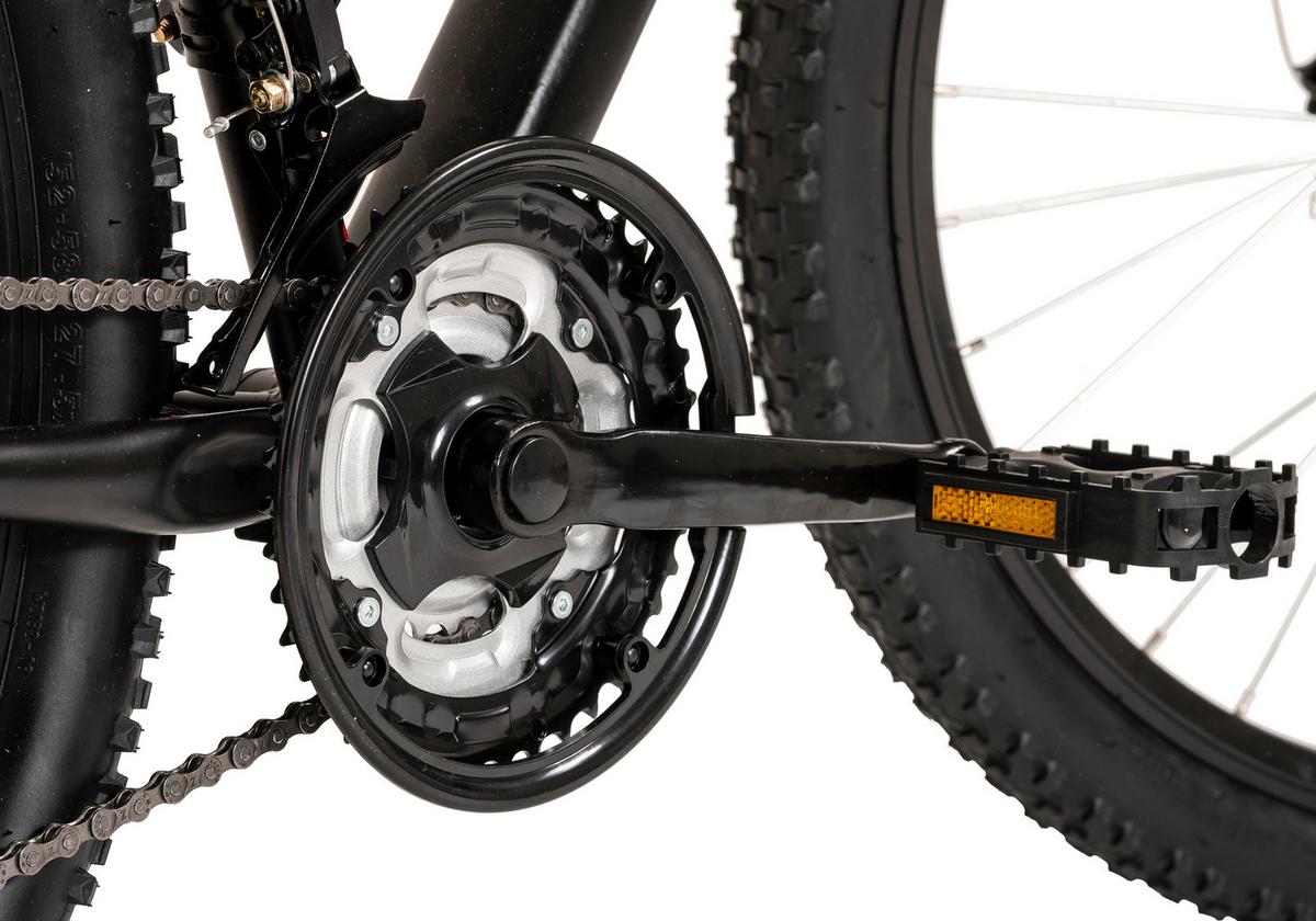 Mountainbike 403m - Schwarz, KONVENTIONELL, Metall (25/140/60cm)