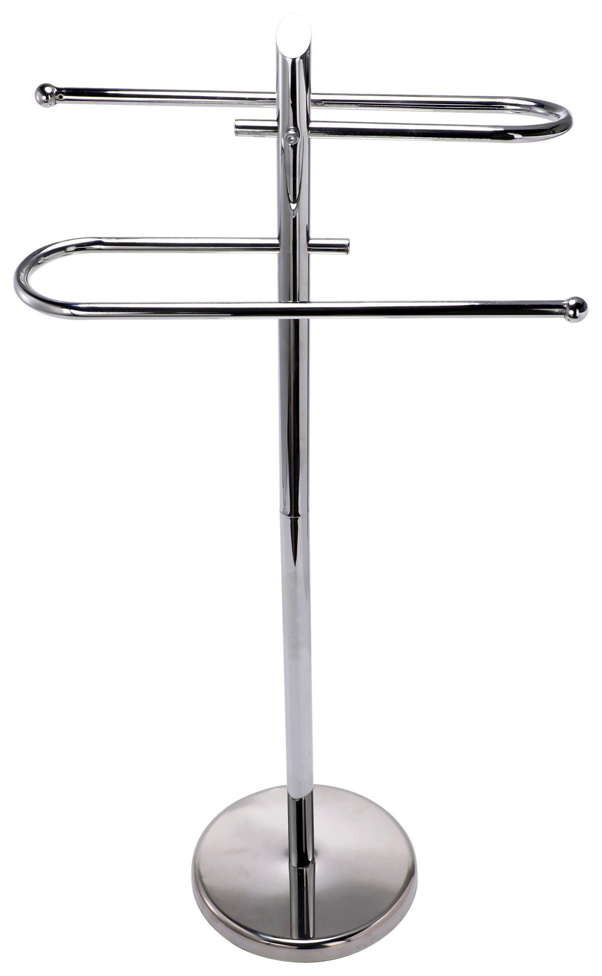 Handtuchhalter Como 2 B992498 Zum Stellen Metall Chrom - Chromfarben, KONVENTIONELL, Metall (22/85/22cm) - Homezone