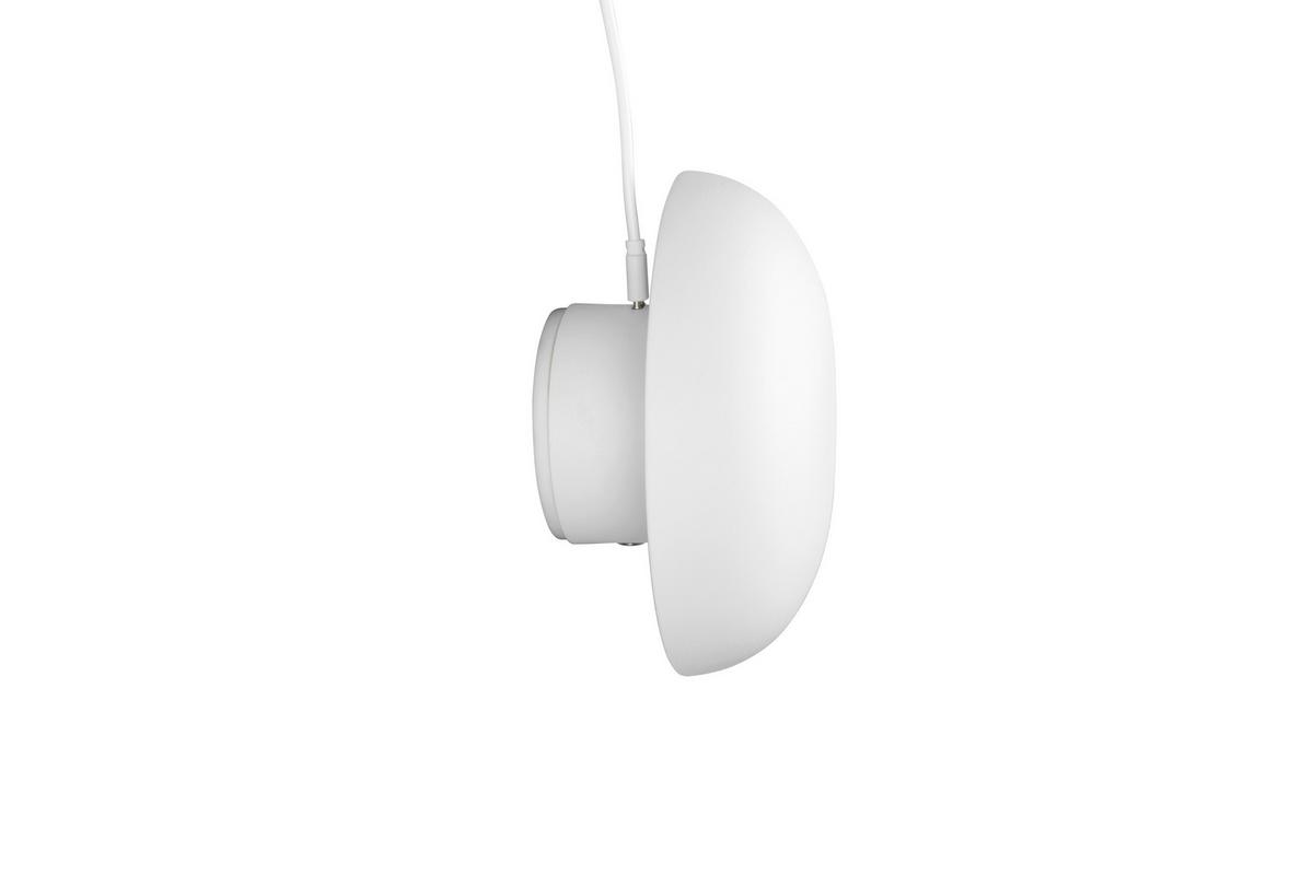 LED-WANDLEUCHTE SASSI - Weiß, KONVENTIONELL, Kunststoff/Metall (15,5cm) - Luca Bessoni